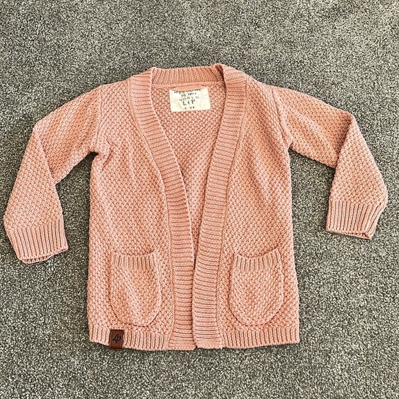 Perfect condition! L&P Apparel Peach Cardigan 6-12M (fits big) - Picture 1 of 3